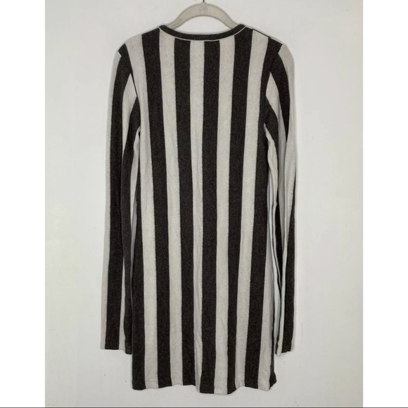 Land of Distraction $245 Women’s Striped Layla Wool Blend Long Sleeve Dress Sz L - Picture 6 of 6